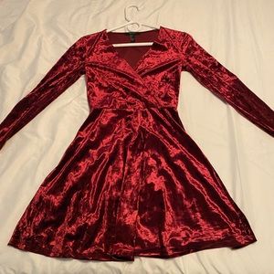 Velvet Red Dress